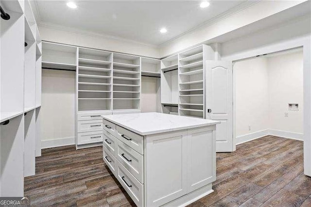 13922 Tree Loft Rd, Milton, GA 30004 - spacious closet featuring dark wood finished floors