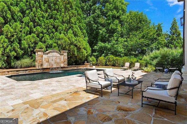 13922 Tree Loft Rd, Milton, GA 30004 - view of patio / terrace featuring an outdoor pool