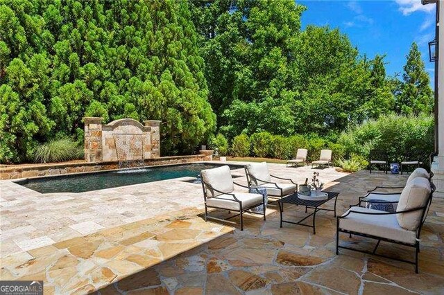13922 Tree Loft Rd, Milton, GA 30004 - outdoor pool with a patio area