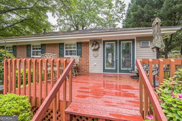 292 Lumpkin St, Winder, GA 30680 - view of wooden deck