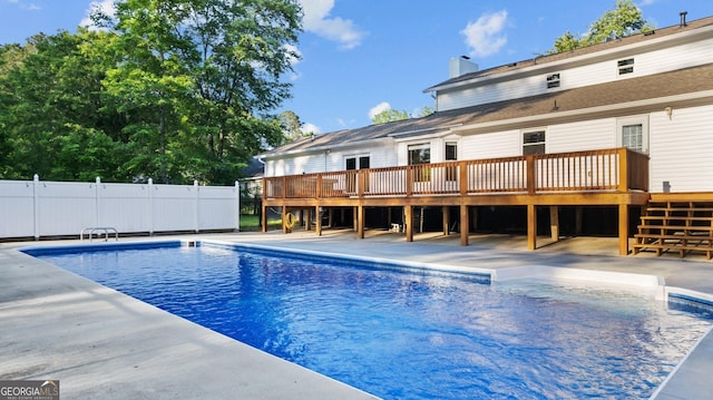 1297 Old Summerville Rd NW, Rome, GA 30165 - view of pool with a deck and stairs