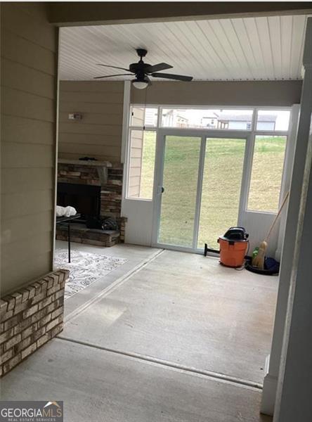 100 Ruby Ln, Mcdonough, GA 30252 - view of patio with a ceiling fan