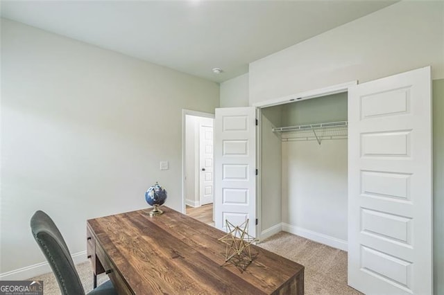 2621 Oldknow Dr NW, Atlanta, GA 30318 - office area with light colored carpet and baseboards