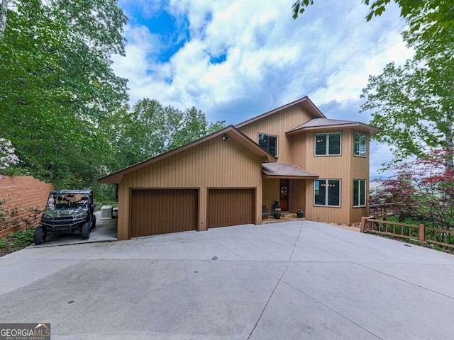550 My Mountain Rd, Morganton, GA 30560 - view of front of property with concrete driveway and an attached garage