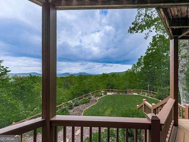 550 My Mountain Rd, Morganton, GA 30560 - view of grassy yard with a view of trees