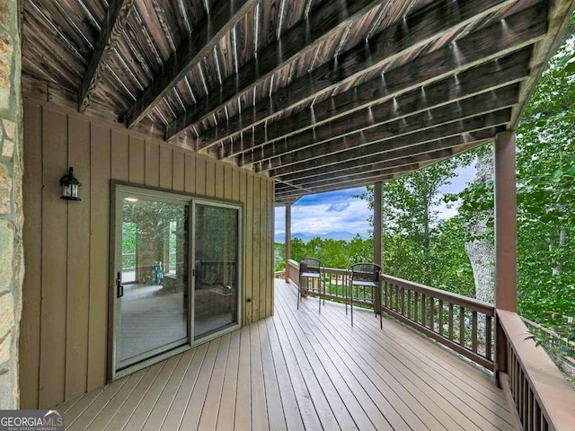 550 My Mountain Rd, Morganton, GA 30560 - view of wooden terrace