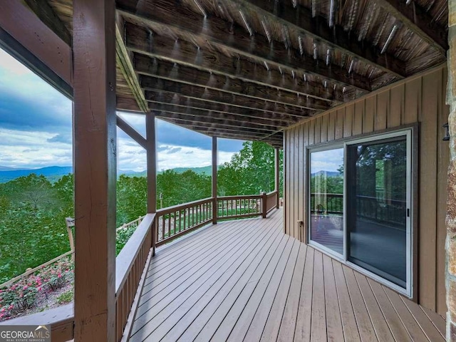 550 My Mountain Rd, Morganton, GA 30560 - view of wooden deck
