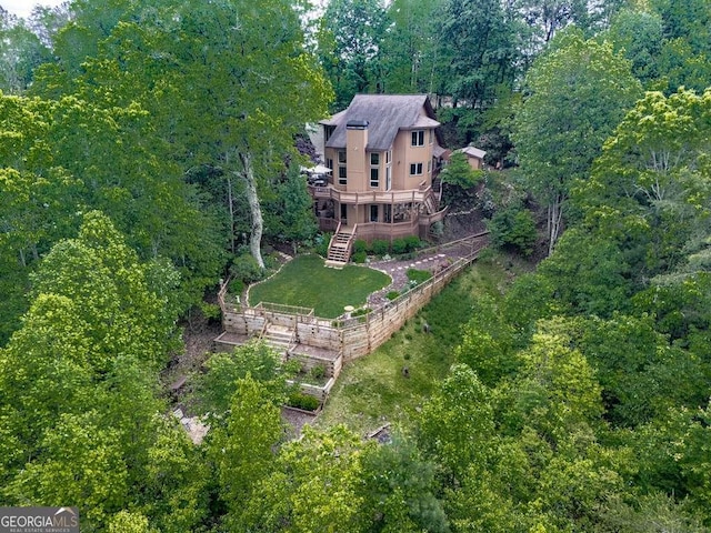 550 My Mountain Rd, Morganton, GA 30560 - aerial view of property and surrounding area featuring a forest