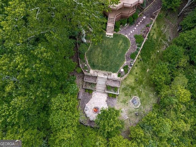550 My Mountain Rd, Morganton, GA 30560 - aerial view of property and surrounding area