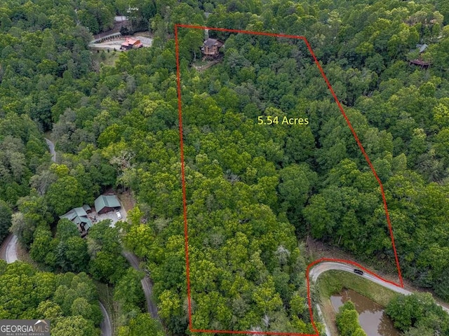 550 My Mountain Rd, Morganton, GA 30560 - view of property location featuring a heavily wooded area and property boundaries highlighted