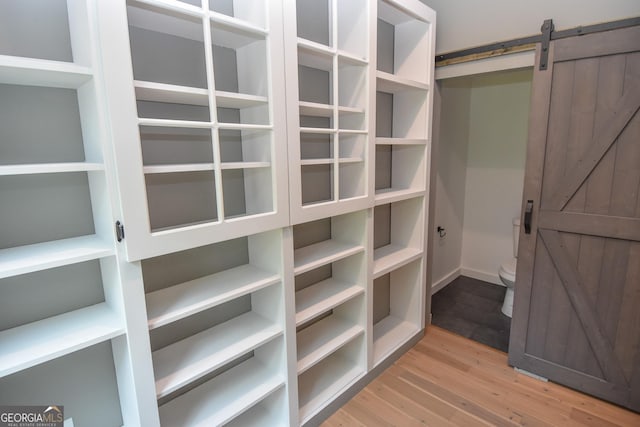 view of storage area
