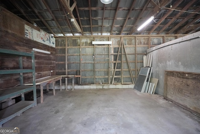 341 Fox Rd, Griffin, GA 30224 - misc room with concrete flooring and a garage