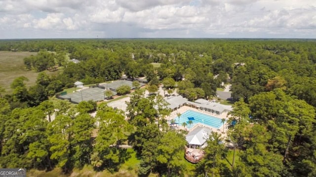 2191 Isles Of St Marys Way, Saint Marys, GA 31558 - birds eye view of property with a wooded view