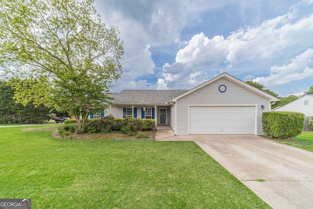 463 Rebekah Dr, Bethlehem, GA 30620 - single story home with concrete driveway, an attached garage, and a front yard