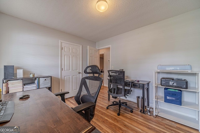 463 Rebekah Dr, Bethlehem, GA 30620 - office space with a textured ceiling and wood finished floors