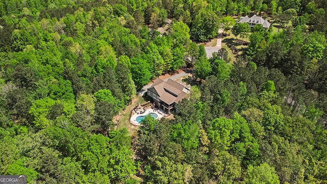 1122 Irongate, Macon, GA 31220 - aerial view with a wooded view