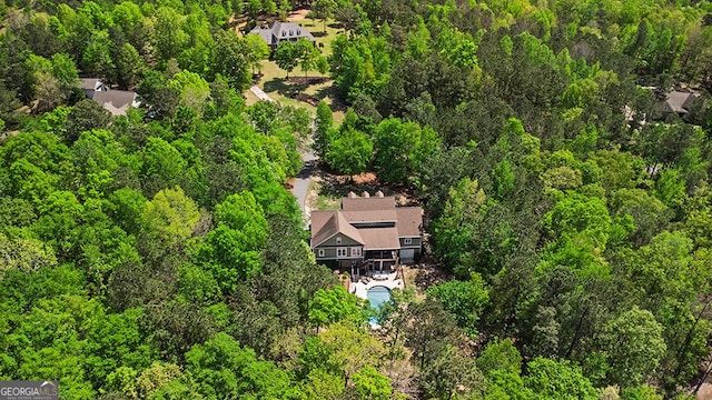 1122 Irongate, Macon, GA 31220 - aerial view featuring a forest view