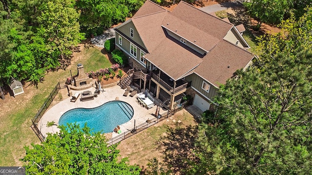 1122 Irongate, Macon, GA 31220 - bird's eye view