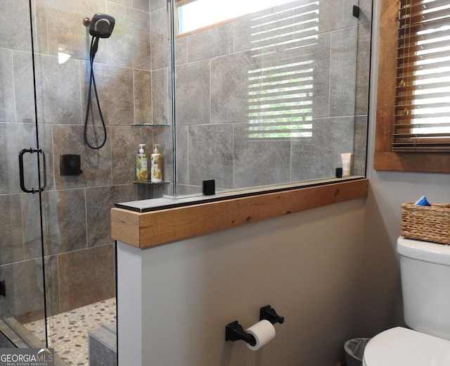 366 Shepherds Way, Morganton, GA 30560 - bathroom featuring tiled shower and toilet