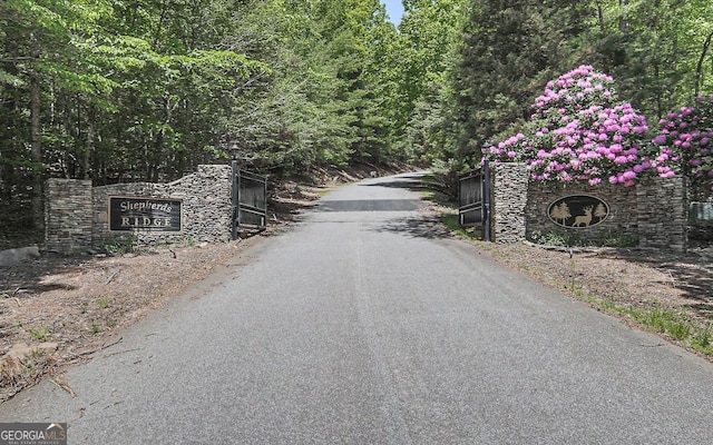 366 Shepherds Way, Morganton, GA 30560 - view of asphalt road featuring a wooded view