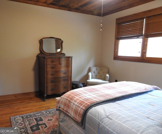366 Shepherds Way, Morganton, GA 30560 - bedroom with wood finished floors and wood ceiling