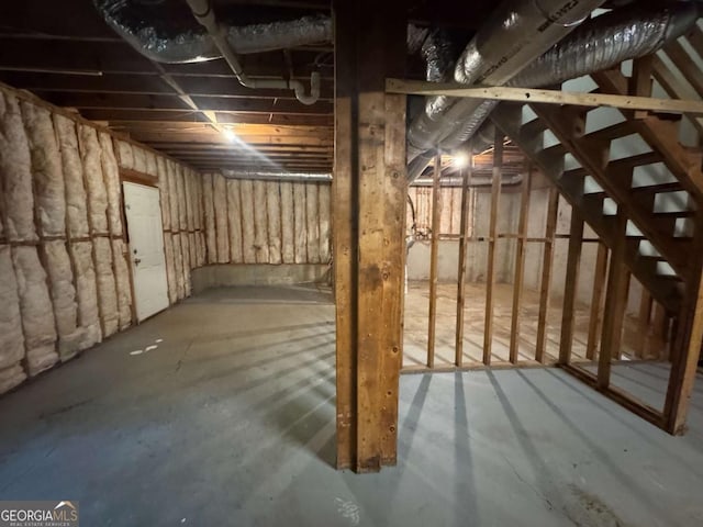 view of basement