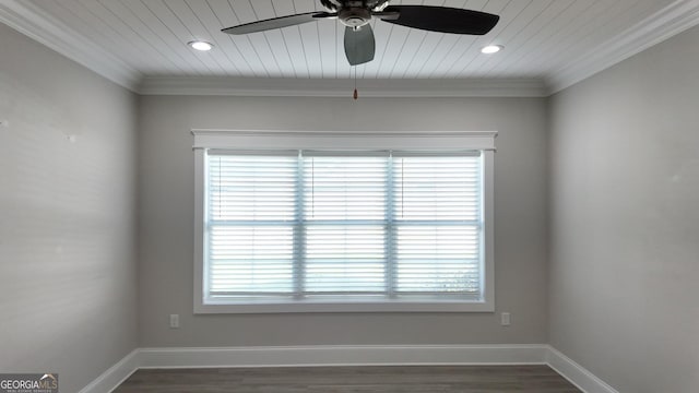 216 Morningside Dr, Thomasville, GA 31792 - empty room with ceiling fan, a healthy amount of sunlight, and dark wood finished floors