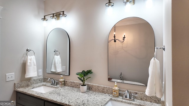 216 Morningside Dr, Thomasville, GA 31792 - full bathroom featuring double vanity and a sink