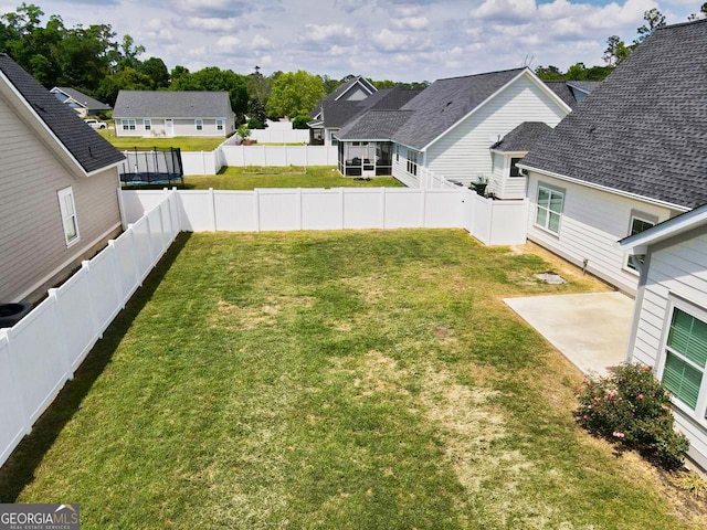 216 Morningside Dr, Thomasville, GA 31792 - view of yard featuring a patio, a residential view, and a fenced backyard