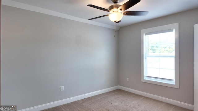 216 Morningside Dr, Thomasville, GA 31792 - unfurnished room with baseboards, light carpet, and ceiling fan
