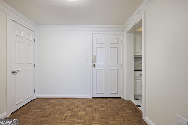 hallway featuring baseboards
