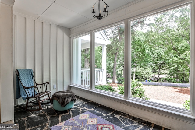 2244 Deer Ridge Dr, Tucker, GA 30087 - sunroom featuring healthy amount of natural light and stone finish flooring