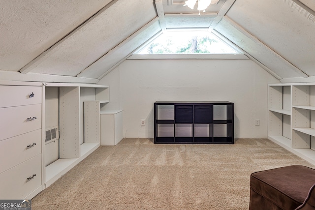 2244 Deer Ridge Dr, Tucker, GA 30087 - bonus room with vaulted ceiling, carpet, and a textured ceiling
