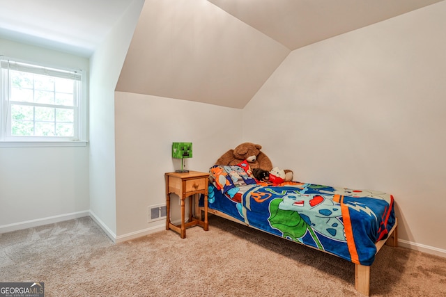 2244 Deer Ridge Dr, Tucker, GA 30087 - bedroom with carpet, lofted ceiling, and baseboards