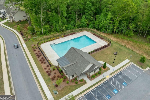 birds eye view of property