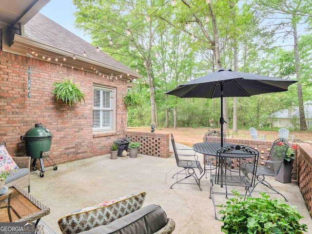 view of patio / terrace with outdoor dining area