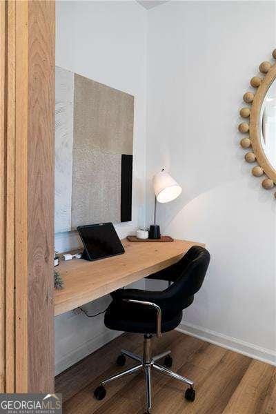 4856 Allatoona Unit 8, Acworth, GA 30101 - home office with wood finished floors
