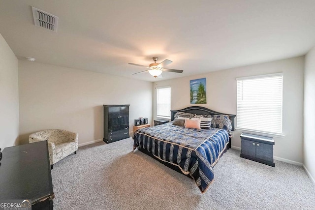 5958 Green Ash Ct, Braselton, GA 30517 - carpeted bedroom with baseboards and a ceiling fan
