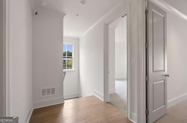 210 Marjean Way, Alpharetta, GA 30009 - corridor featuring baseboards and wood finished floors