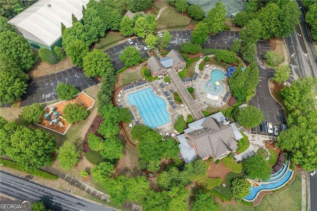 birds eye view of property