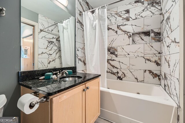 791 Wylie St SE Unit 410, Atlanta, GA 30316 - full bathroom with shower / tub combo, vanity, and toilet