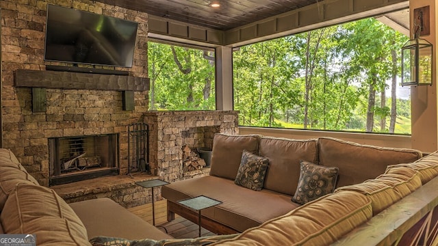 sunroom / solarium featuring plenty of natural light