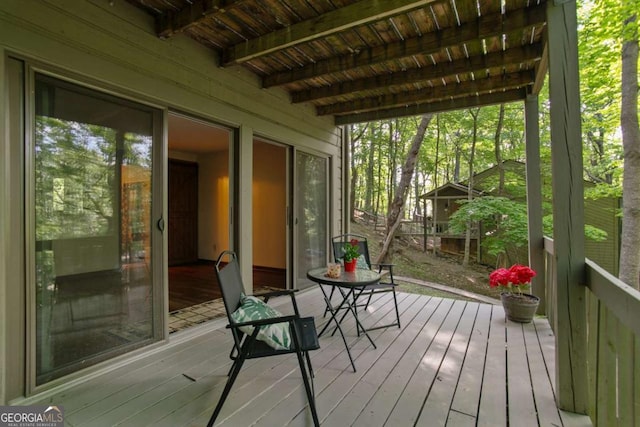 view of deck