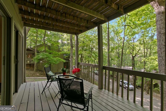200 Villa Rd Unit 128, Jasper, GA 30143 - view of wooden terrace