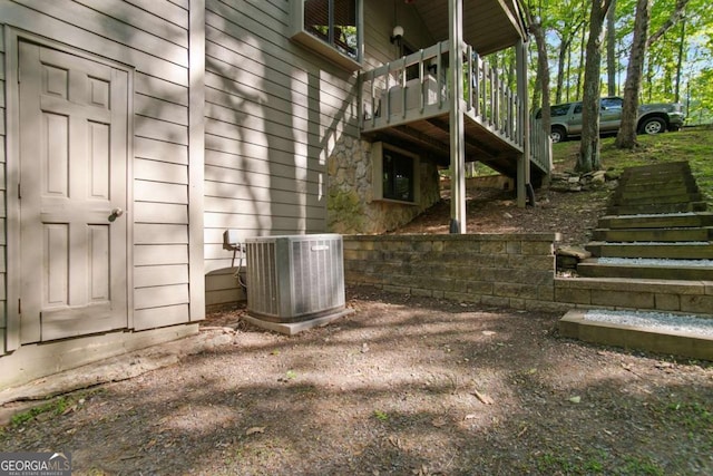 200 Villa Rd Unit 128, Jasper, GA 30143 - view of side of home with stairs and a central air condition unit