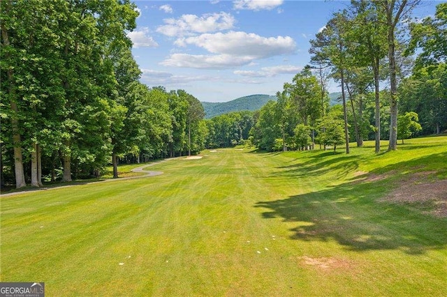 200 Villa Rd Unit 128, Jasper, GA 30143 - surrounding community with a mountain view, a yard, and golf course view
