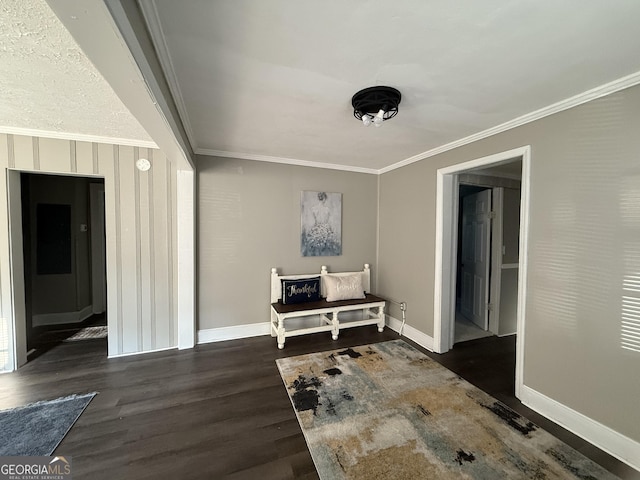 1057 Clay Ave, Macon, GA 31211 - living area featuring ornamental molding and wood finished floors