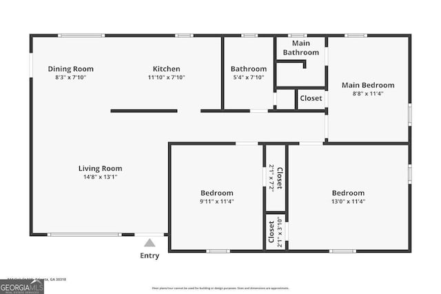 844 Oak St NW, Atlanta, GA 30318 - view of layout