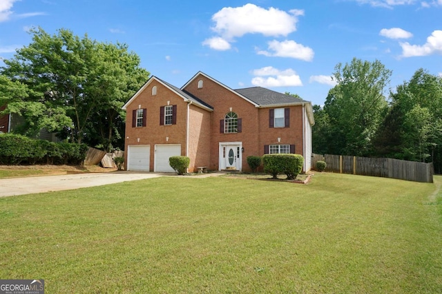 1314 Durham Ter, Mcdonough, GA 30252 - view of front of home with concrete driveway, a garage, and brick siding