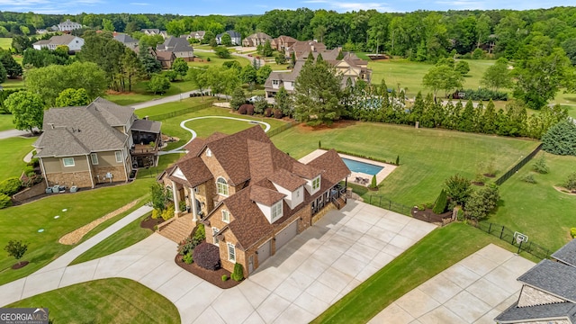 770 Tralee Dr, Fayetteville, GA 30215 - drone / aerial view featuring a residential view